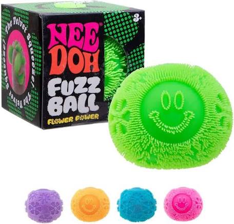 NeeDoh Wonder Flower Power Fuzz Ball Toy Squishy Stress Ball NeeDoh Fuzzbal