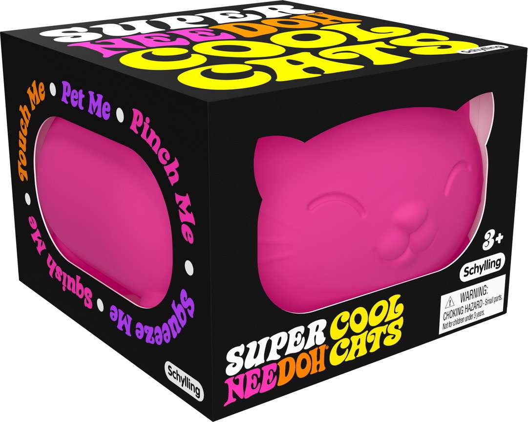 NeeDoh The Groovy Glob Super Cool Cats Stress Ball [1 RANDOM Color]