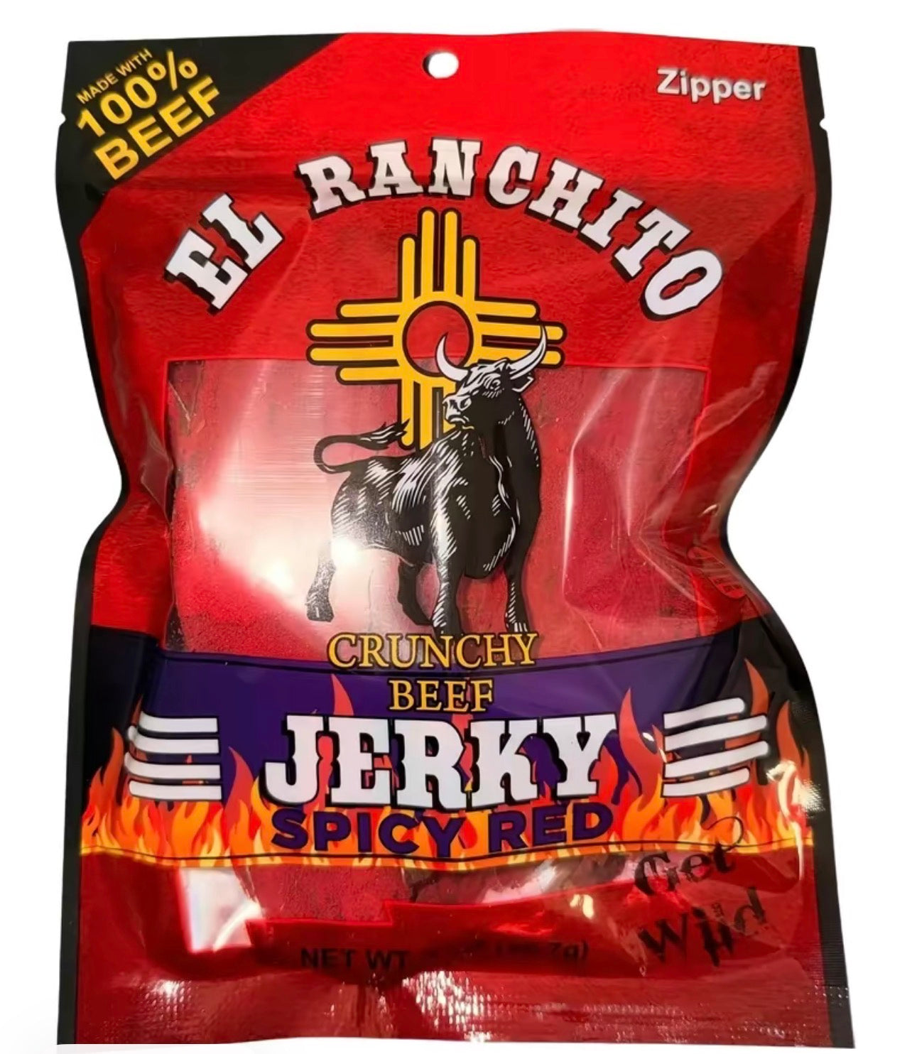 El Ranchito Crunchy Beef Jerky Spicy Red 2oz