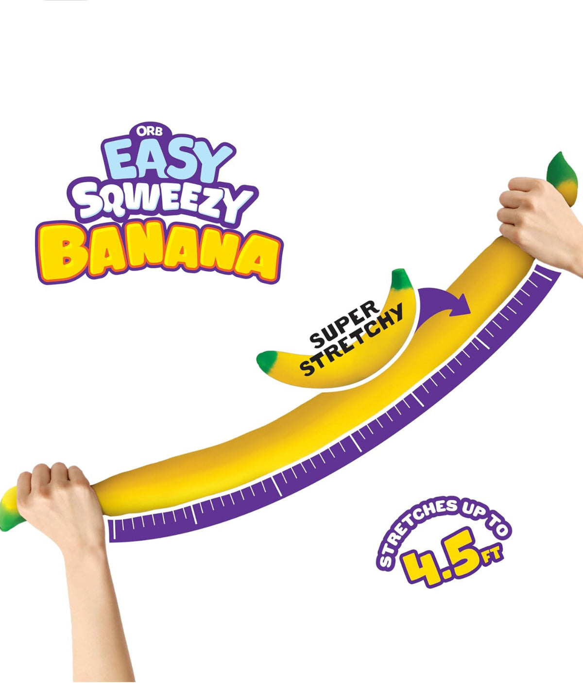 The Big Squishy Banana Stretch up to 6 feet