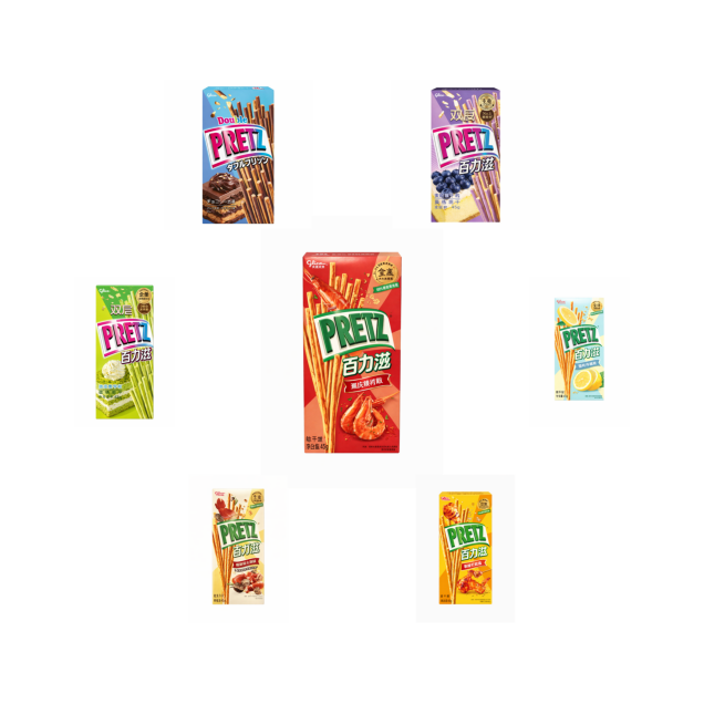 Exotic Pretz Flavors Biscuits Sticks