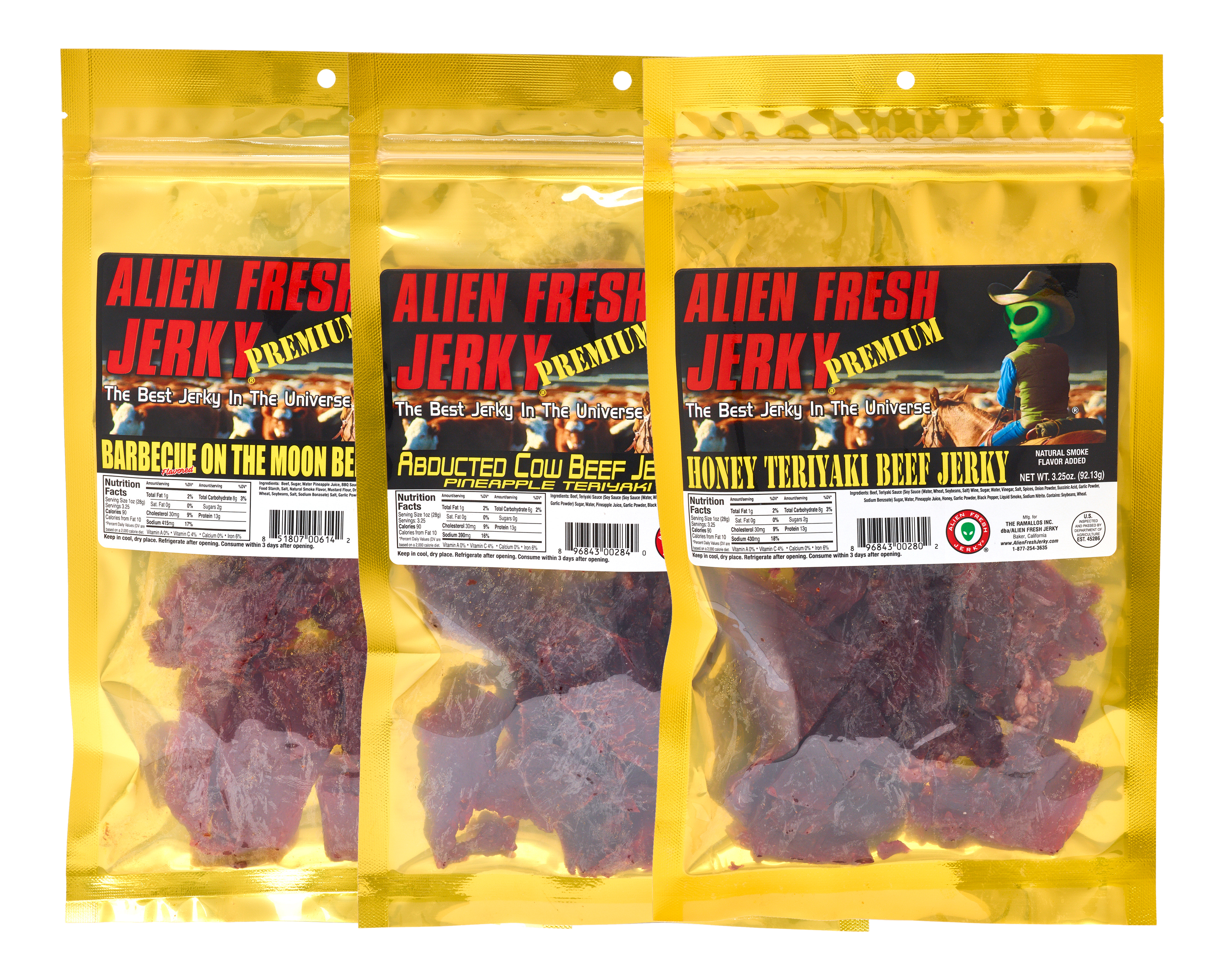 Alien Fresh Jerky 3-Pack - The Classics Sweet Pack