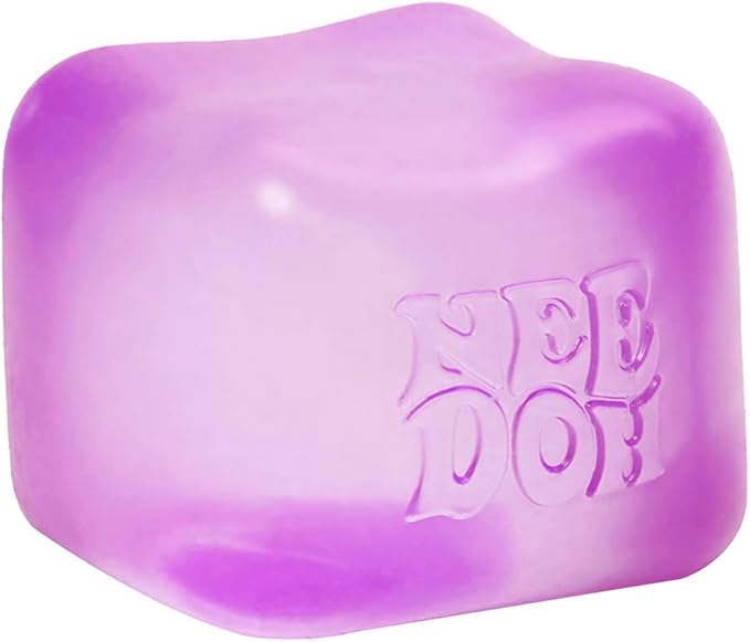 Needoh Squishy 100% Authentic Nice Cube NEW HOT🔥VIRAL MYSTERY Nee doh Sensory Squeeze Toy - Super Solid Squish - 1.25" Wide - Color May Vary (Pack of 1)