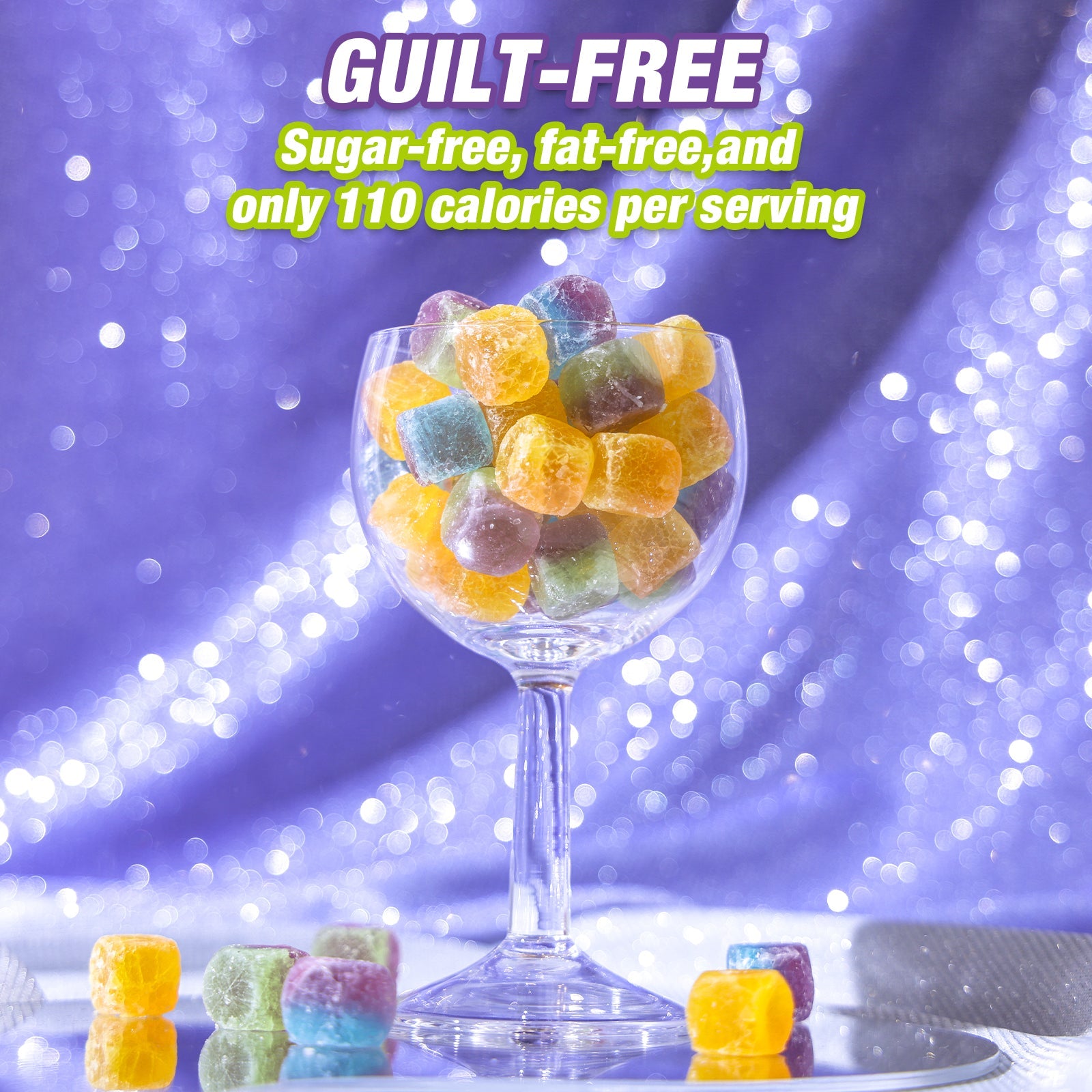 Amos 4D Crystal Jewels Gummy - 100g