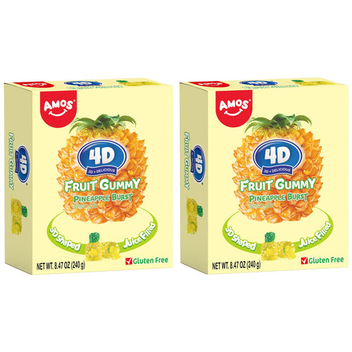 4D Fruit Gummy -Pineapple Burst Juice Filled- 240g
