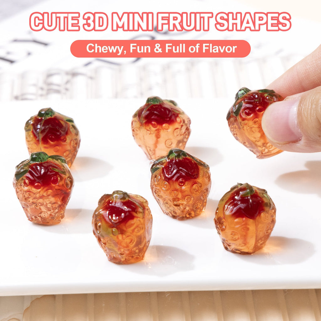 4D Fruit Gummy -Strawberry Burst Juice Filled- 240g