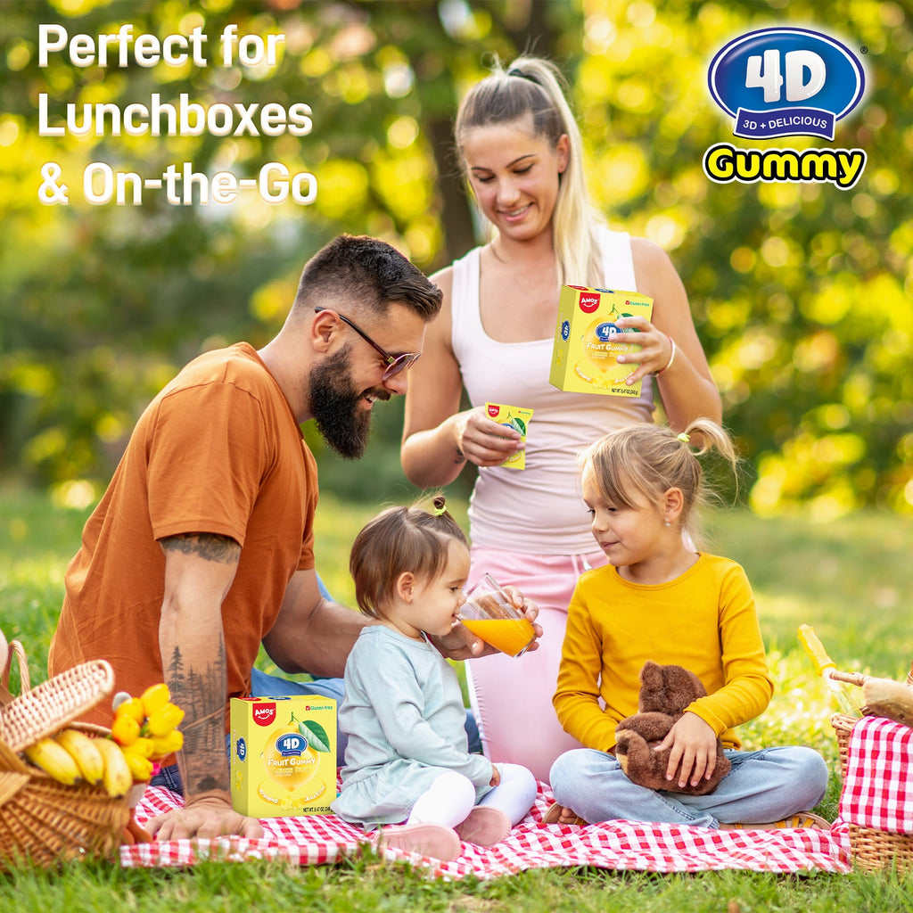 4D Fruit Gummy -Lemon Burst Juice Filled- 240g
