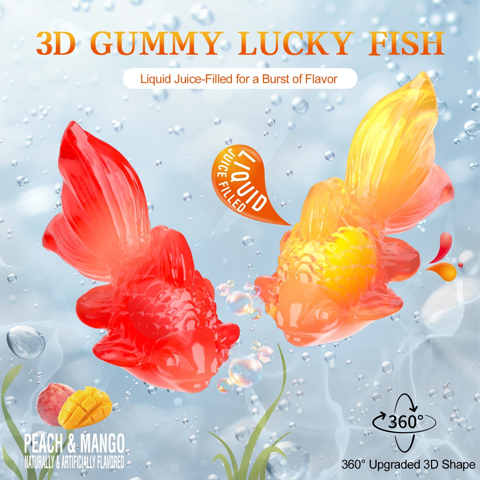 4D Lucky Fish Gummy - 65g/bag