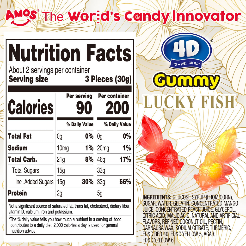 4D Lucky Fish Gummy - 65g/bag