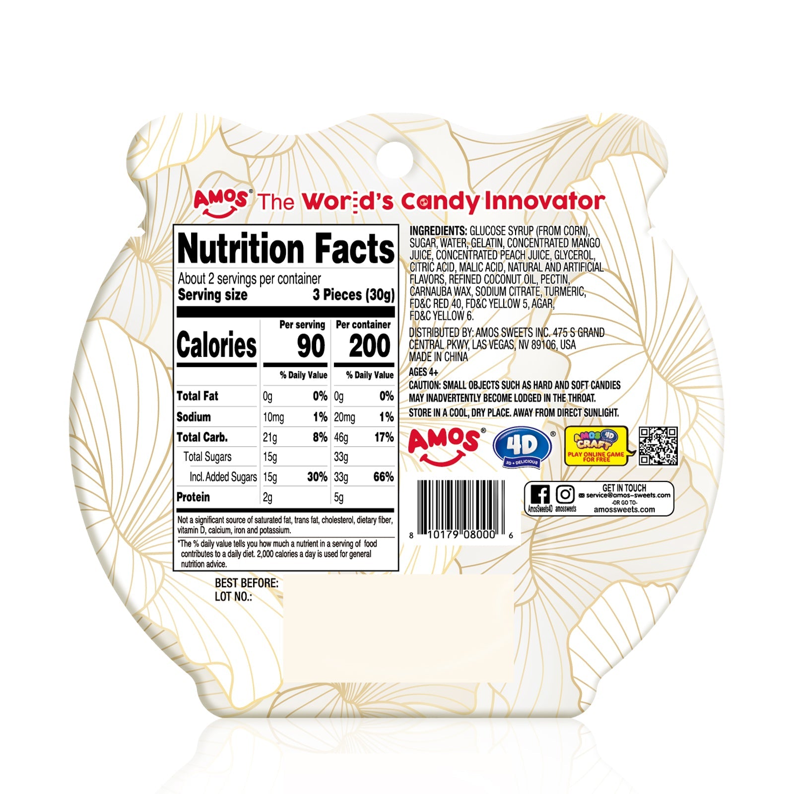 4D Lucky Fish Gummy - 65g/bag