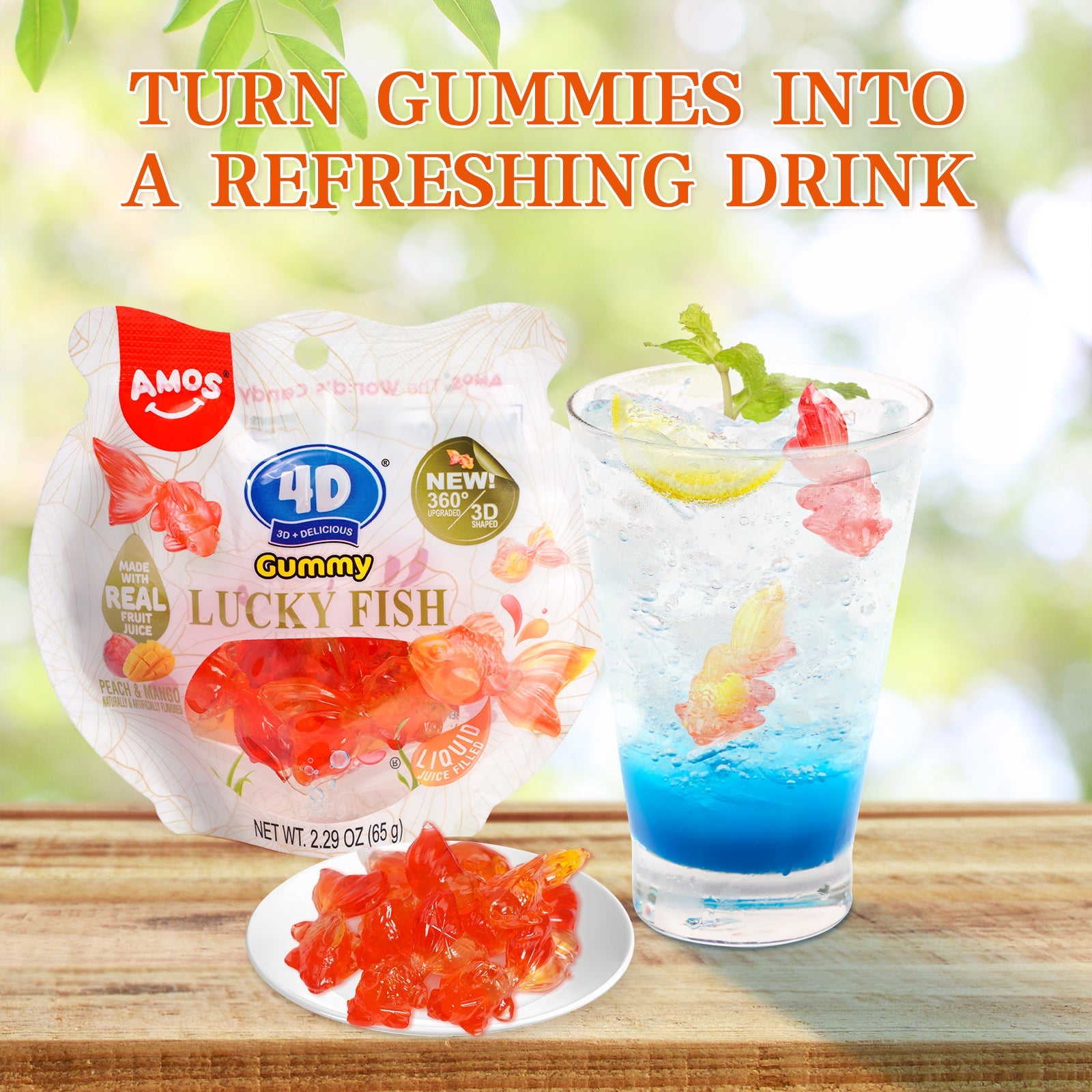 4D Lucky Fish Gummy - 65g/bag