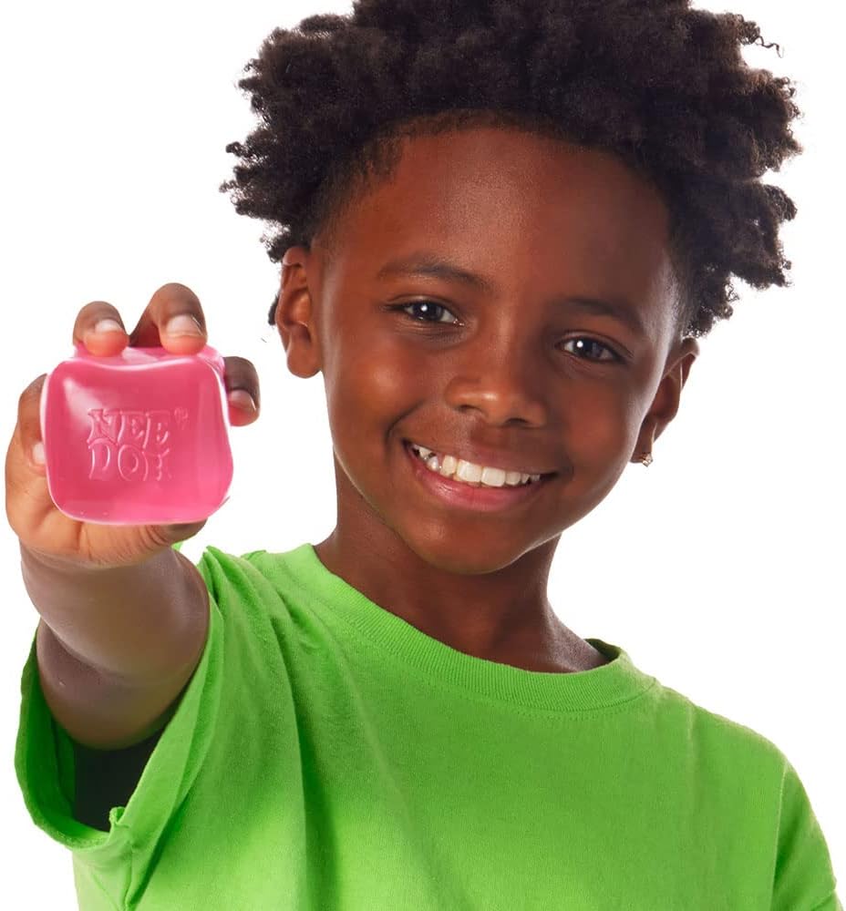 Needoh Squishy 100% Authentic Nice Cube NEW HOT🔥VIRAL MYSTERY Nee doh Sensory Squeeze Toy - Super Solid Squish - 1.25" Wide - Color May Vary (Pack of 1)