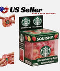 Starbucks Strawberry Acai Lemonade Squishy Nice Cube Limited Edition Fidget Toy