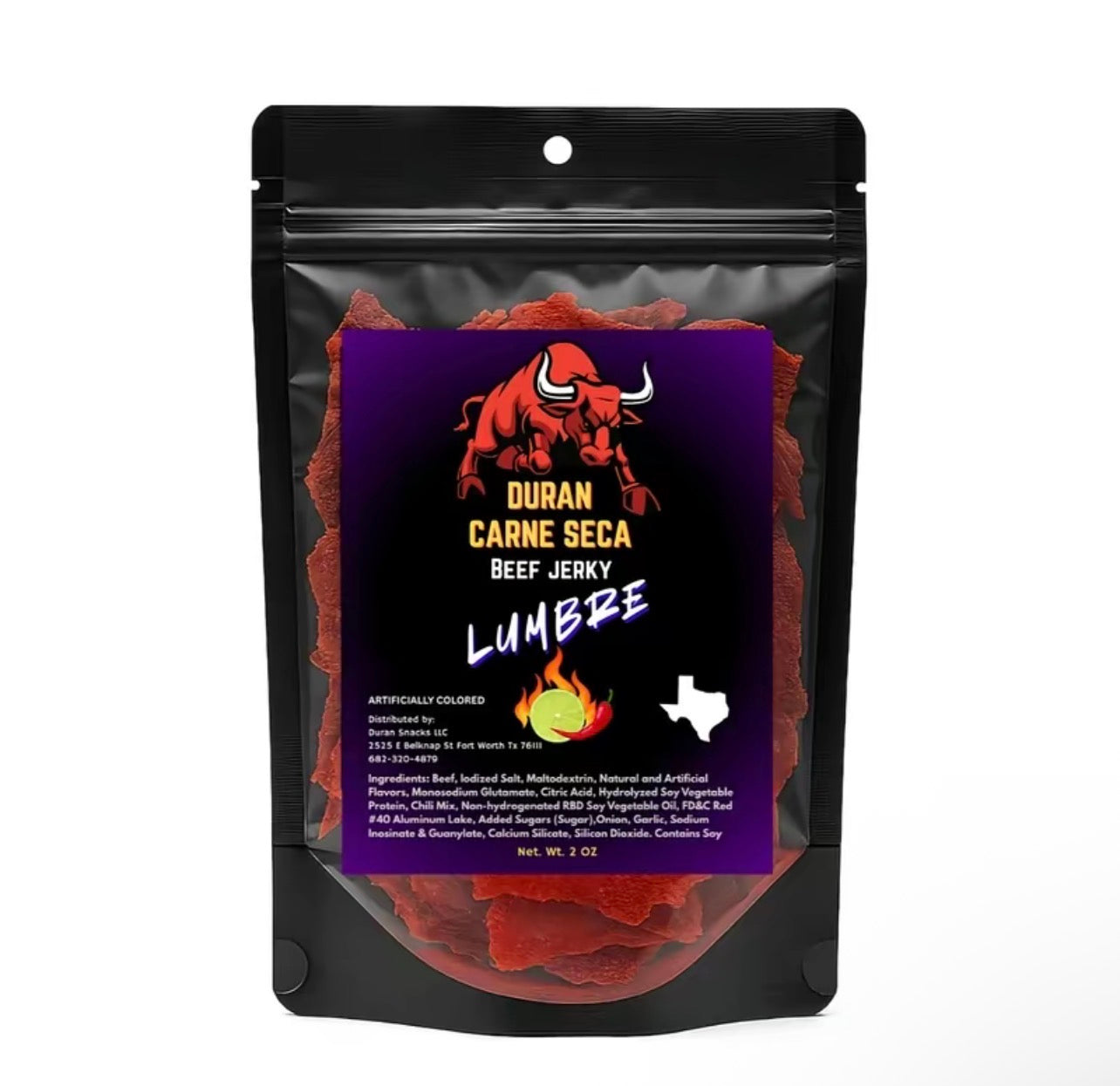 Duran Carne Seca Lumbre (spicy) 2oz