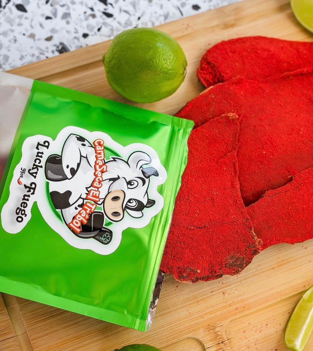 Carne Seca El Trebol Lucky Fuego Hot 2.5 oz