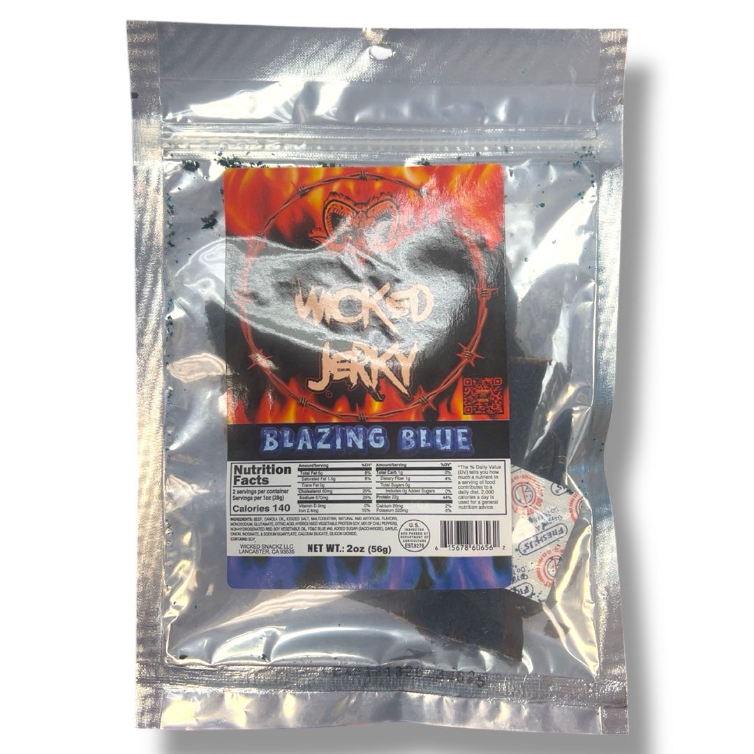 Wicked Jerky Blazing Blue 2.5oz