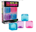 NeeDoh Nice Ice Baby Teenie Multipack, 4 Assorted Colours/Styles - Maltose Filled, Soft Squeezable Texture, Vibrant Fun Colours, Tactile Sensory Play