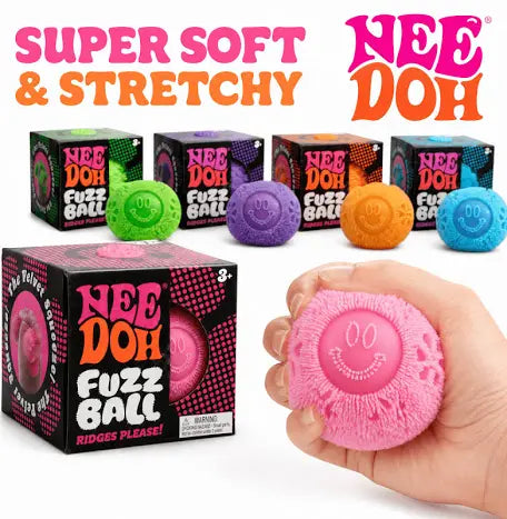 NeeDoh Wonder Flower Power Fuzz Ball Toy Squishy Stress Ball NeeDoh Fuzzbal