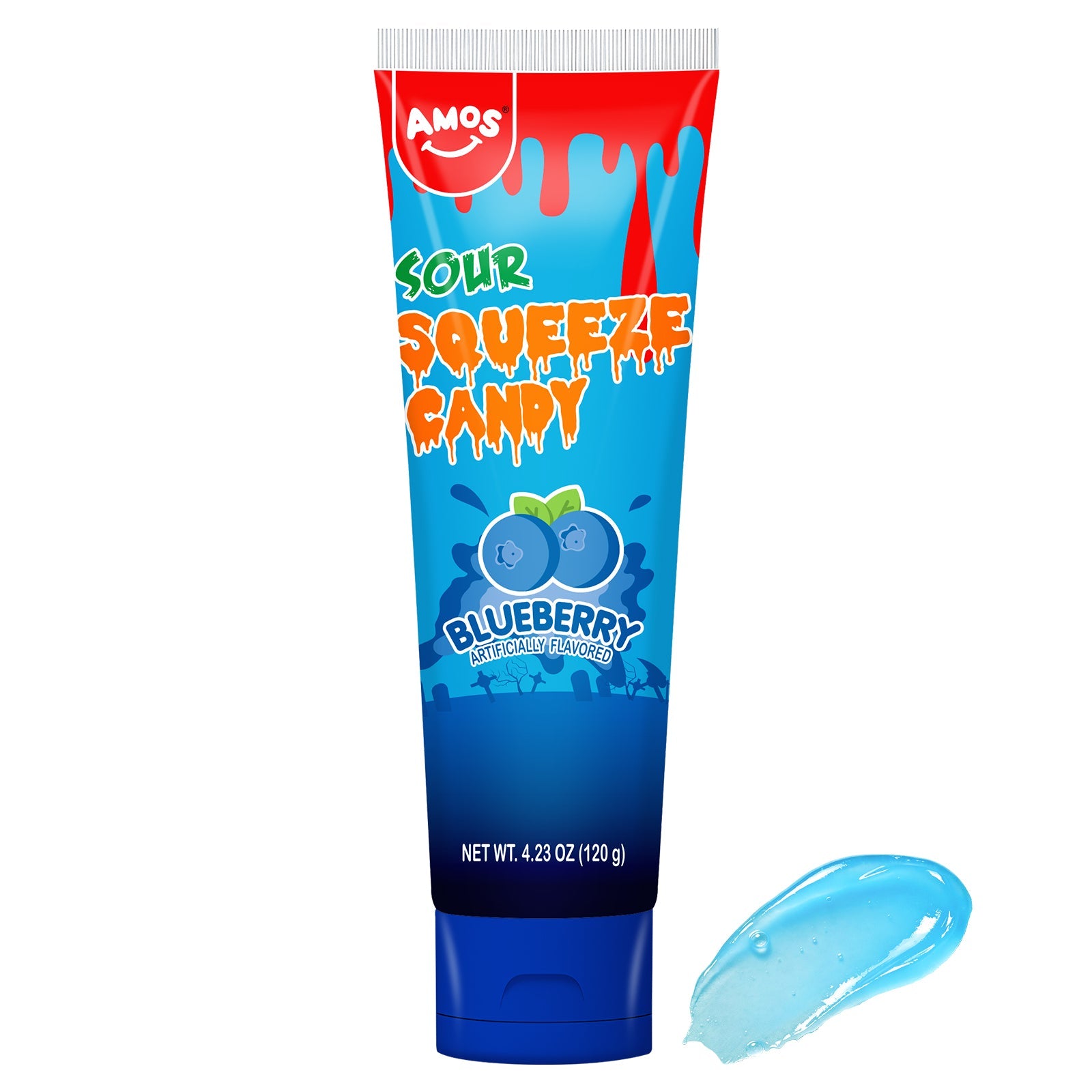 Amos Sour Liquid Squeeze Candy 4.23 oz (3 Pack)