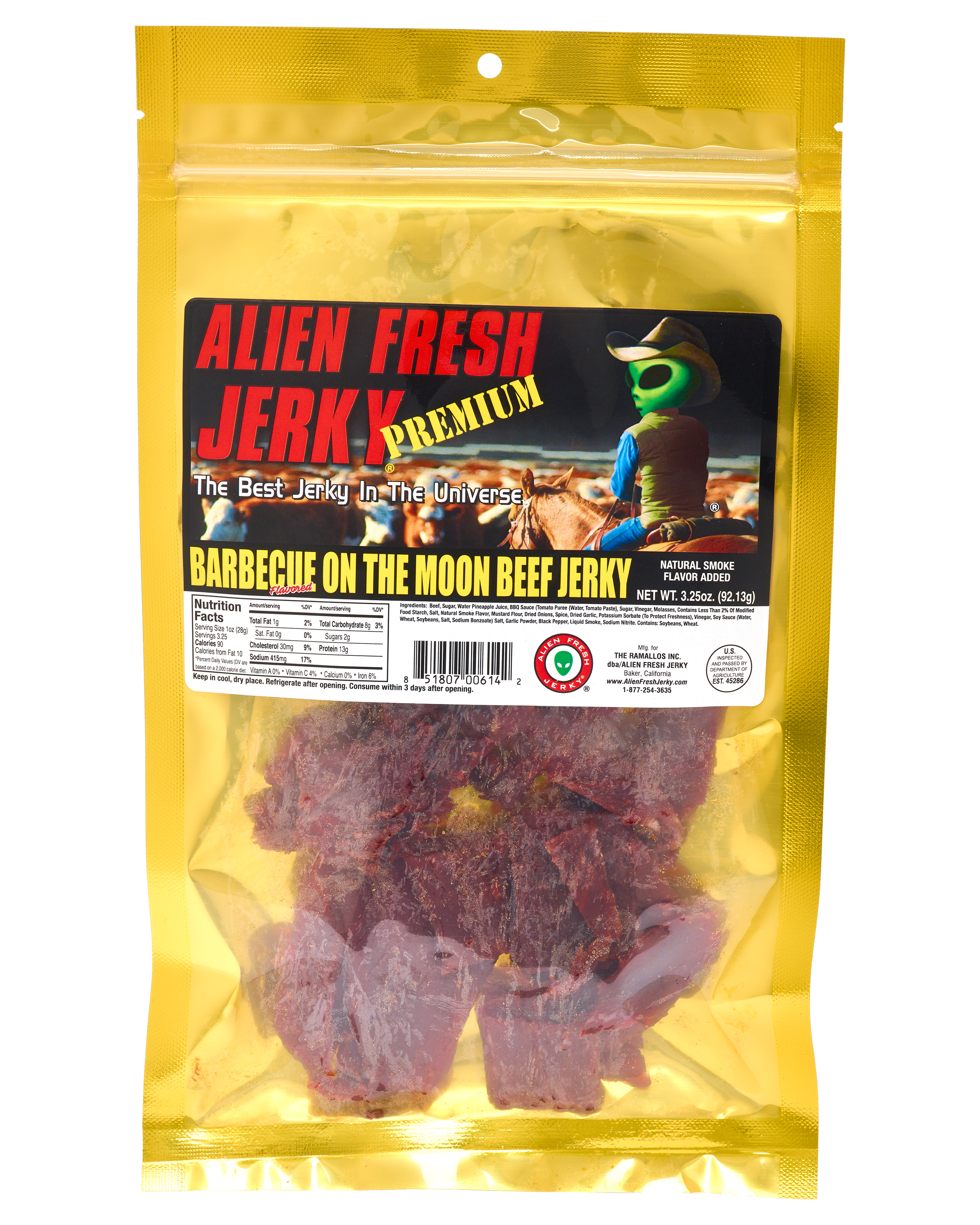 Alien Fresh Jerky BBQ on the Moon