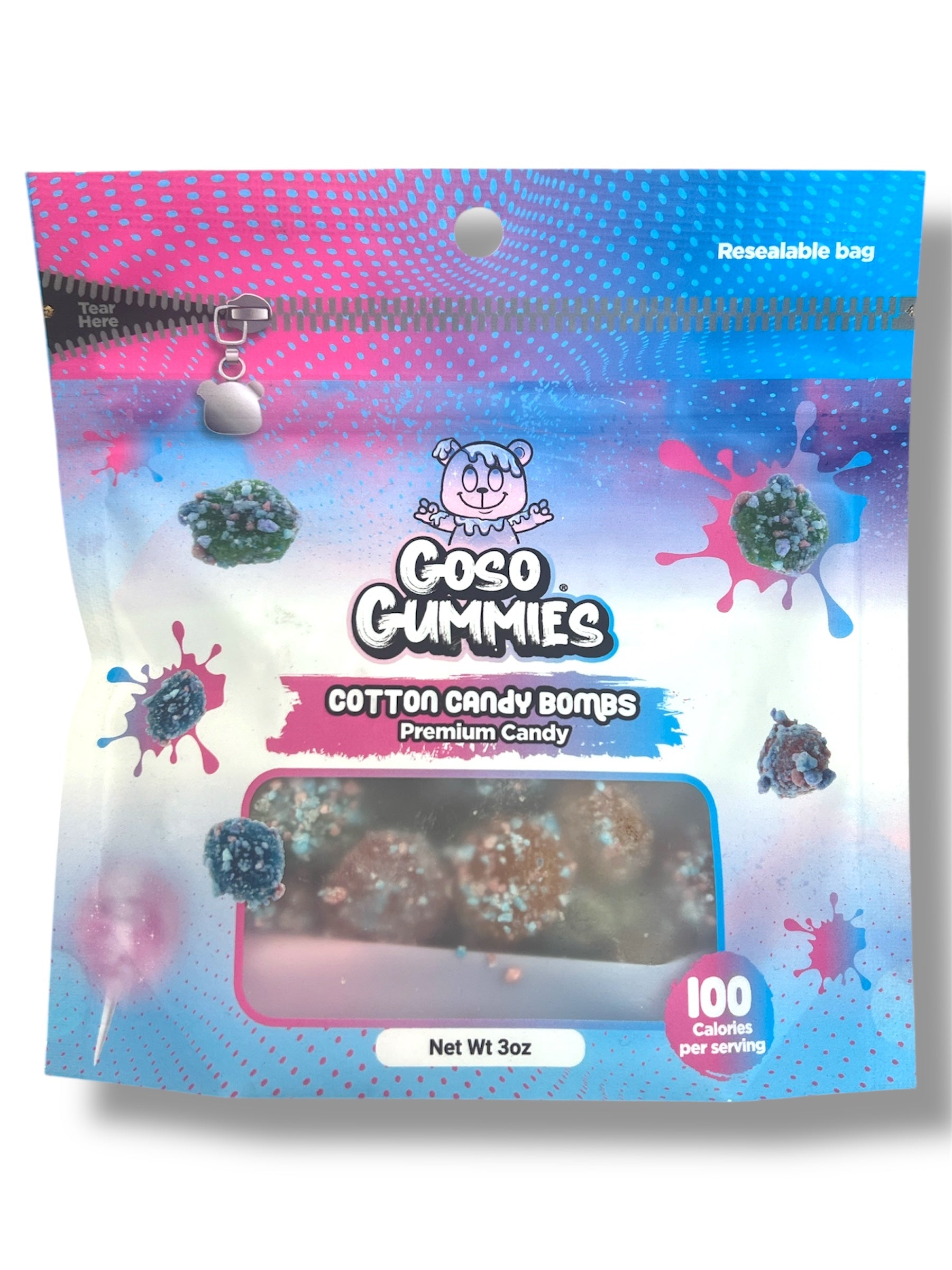 GosoGummies Cotton Candy Bombs 3 oz