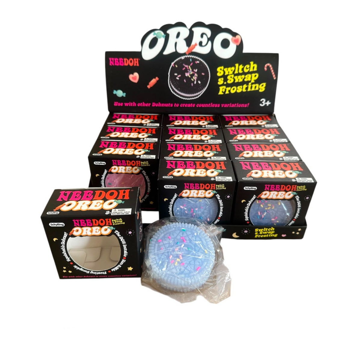 NeeDoh Oreo Switch n Swap Frosting Squeeze Toy