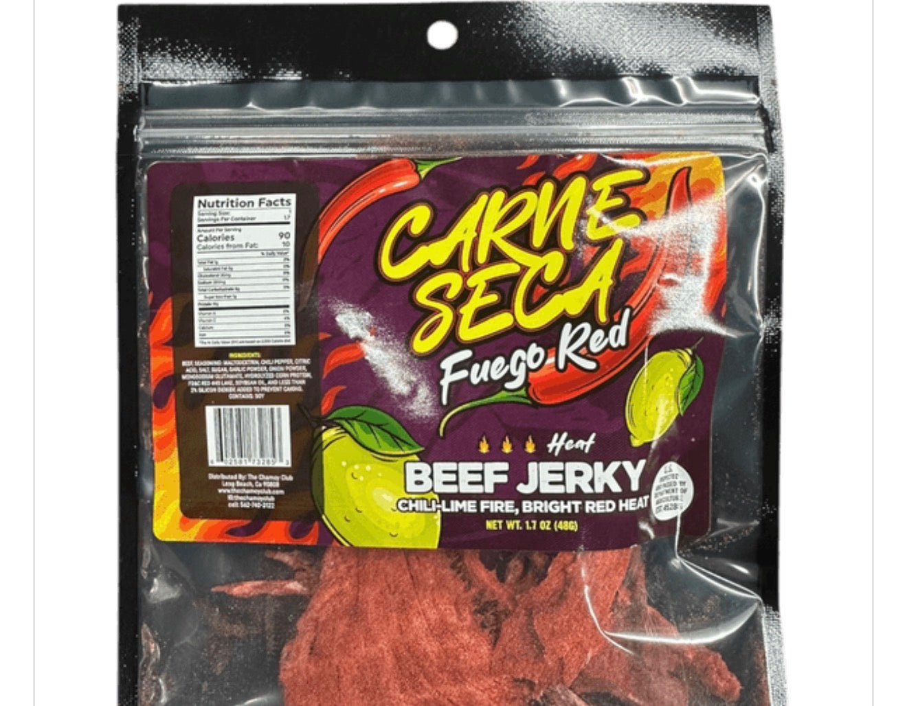 Carne Seca Fuego Red Heat  1.7 OZ