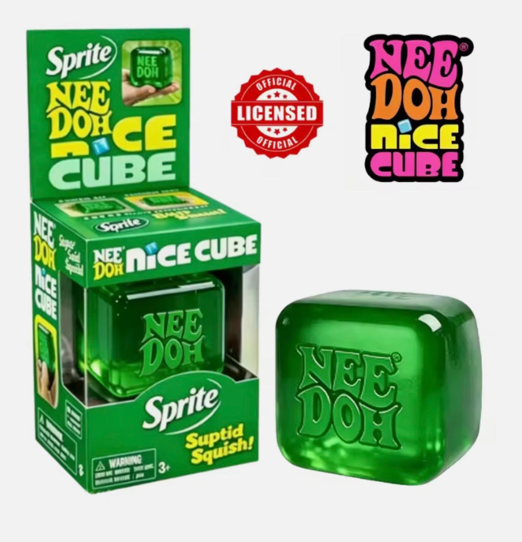 NeeDoh Sprite Schylling Jellyfish & Nice Cube sensory toy - Green