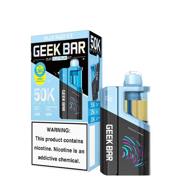 Geek Bar Clio Platinum 50K Kit Blue Razz Ice