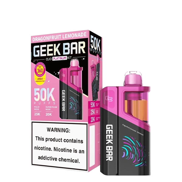 Geek Bar Clio Platinum 50K Kit Dragonfruit Lemonade