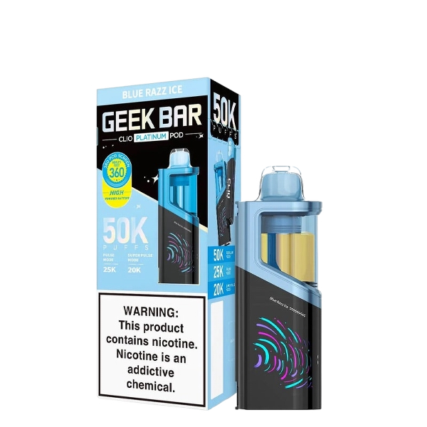 Geek Bar Clio Platinum 50K Pod Blue Razz Ice