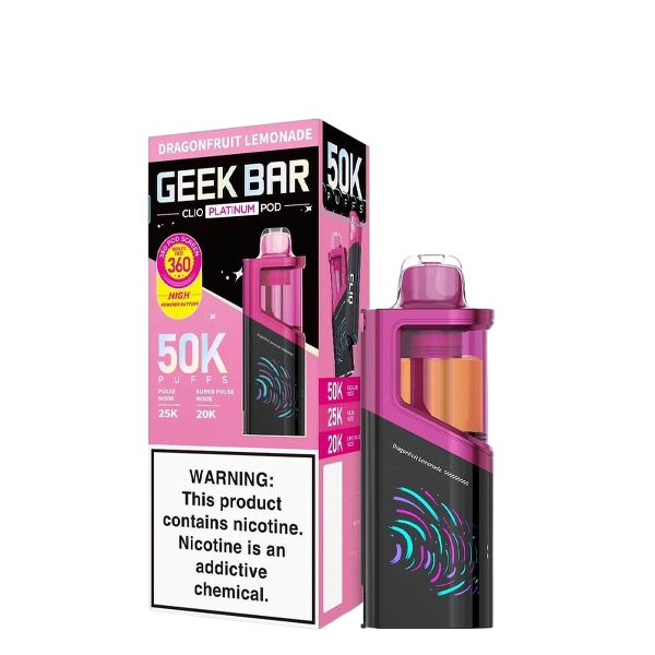 Geek Bar Clio Platinum 50K Pod Dragonfruit Lemonade