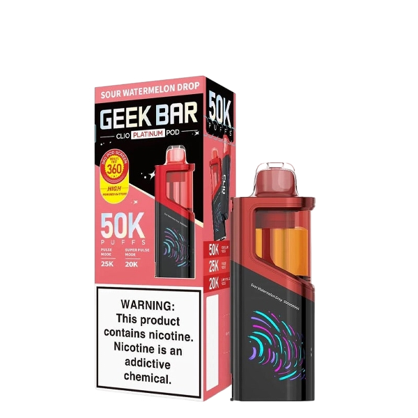 Geek Bar Clio Platinum 50K Pod Sour Watermelon Drop
