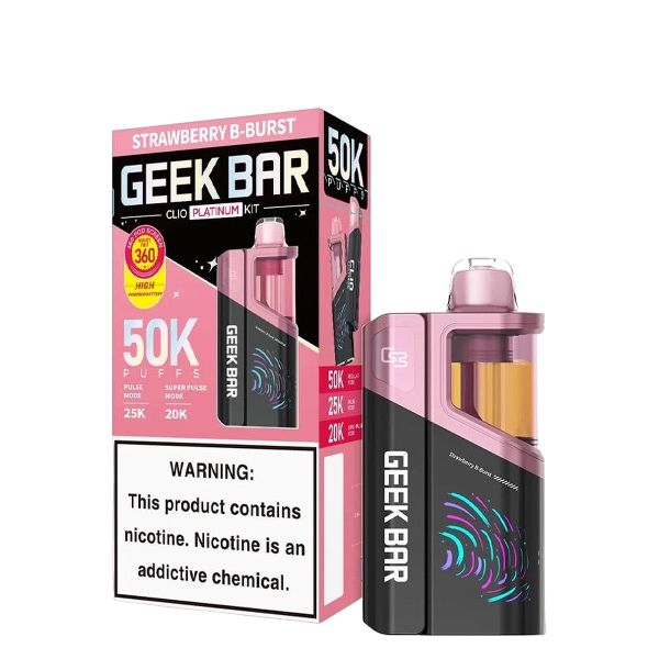 Geek Bar Clio Platinum 50K Kit Strawberry B-Burst