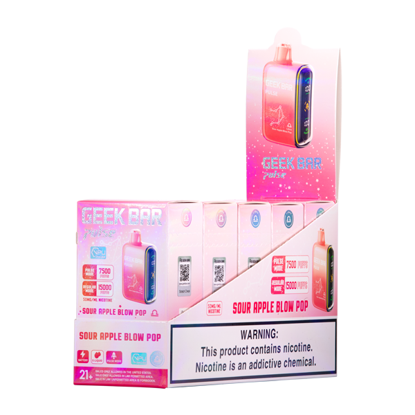Geek Bar Sour Apple Blow Pop 5 Pack