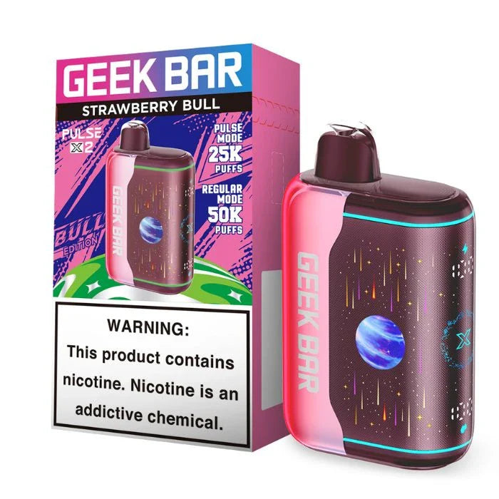 Geek Bar X 2 Strawberry Bull 50k