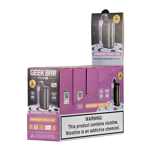 Geek Bar X Raspberry Peach Lime 5 Pack 25k