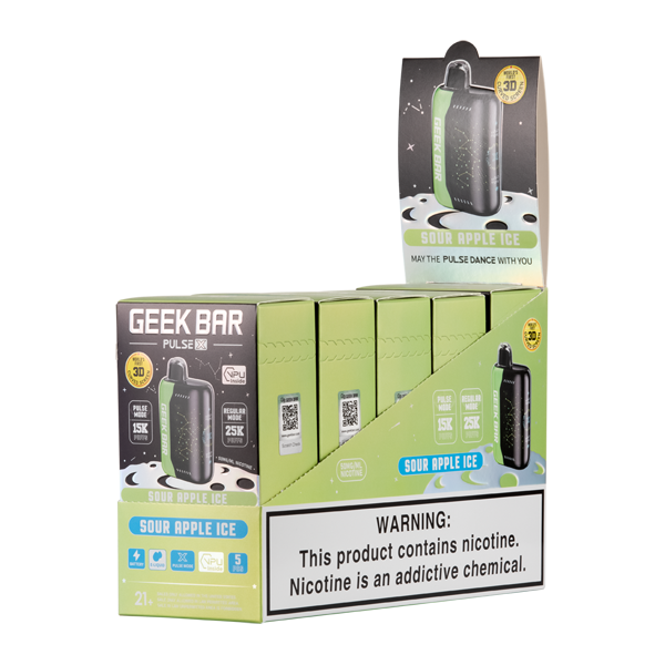 Geek Bar X Sour Apple Ice 5 Pack 25k