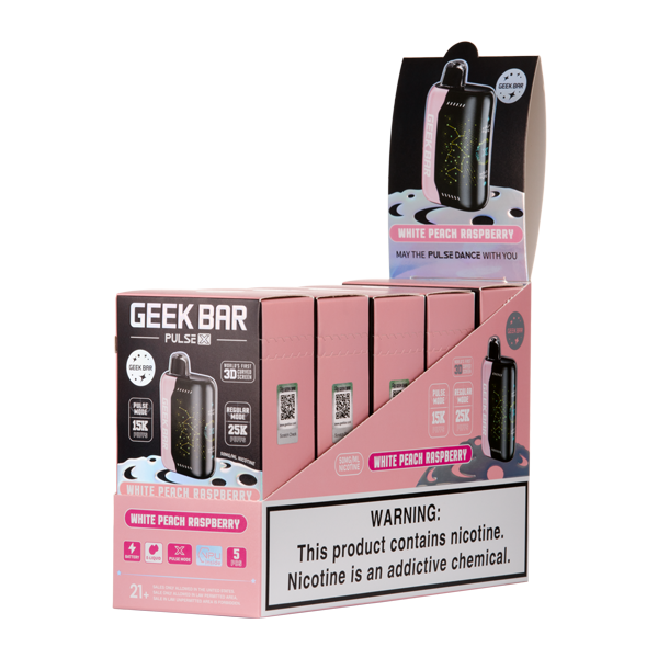 Geek Bar X White Peach Raspberry 5 Pack 25k