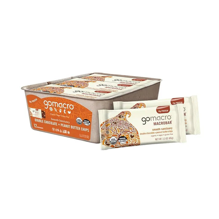 Gomacro Double Chocolate + Peanut Butter Chips