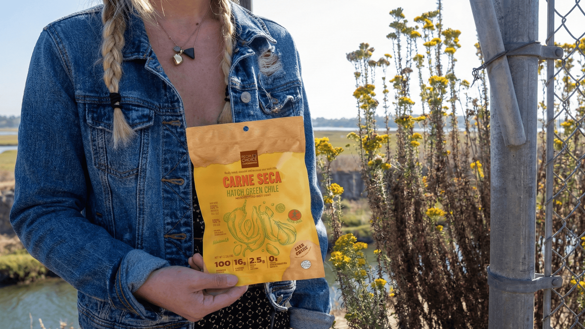 CARNE SECA - HATCH GREEN CHILE BEEF JERKY