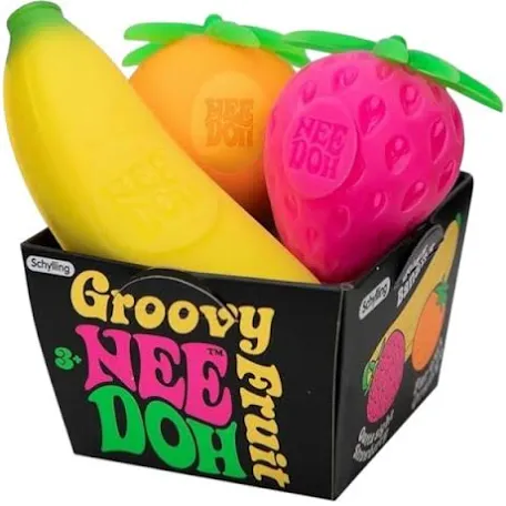 NeeDoh Groovy Fruit Squishy Fidget Toy