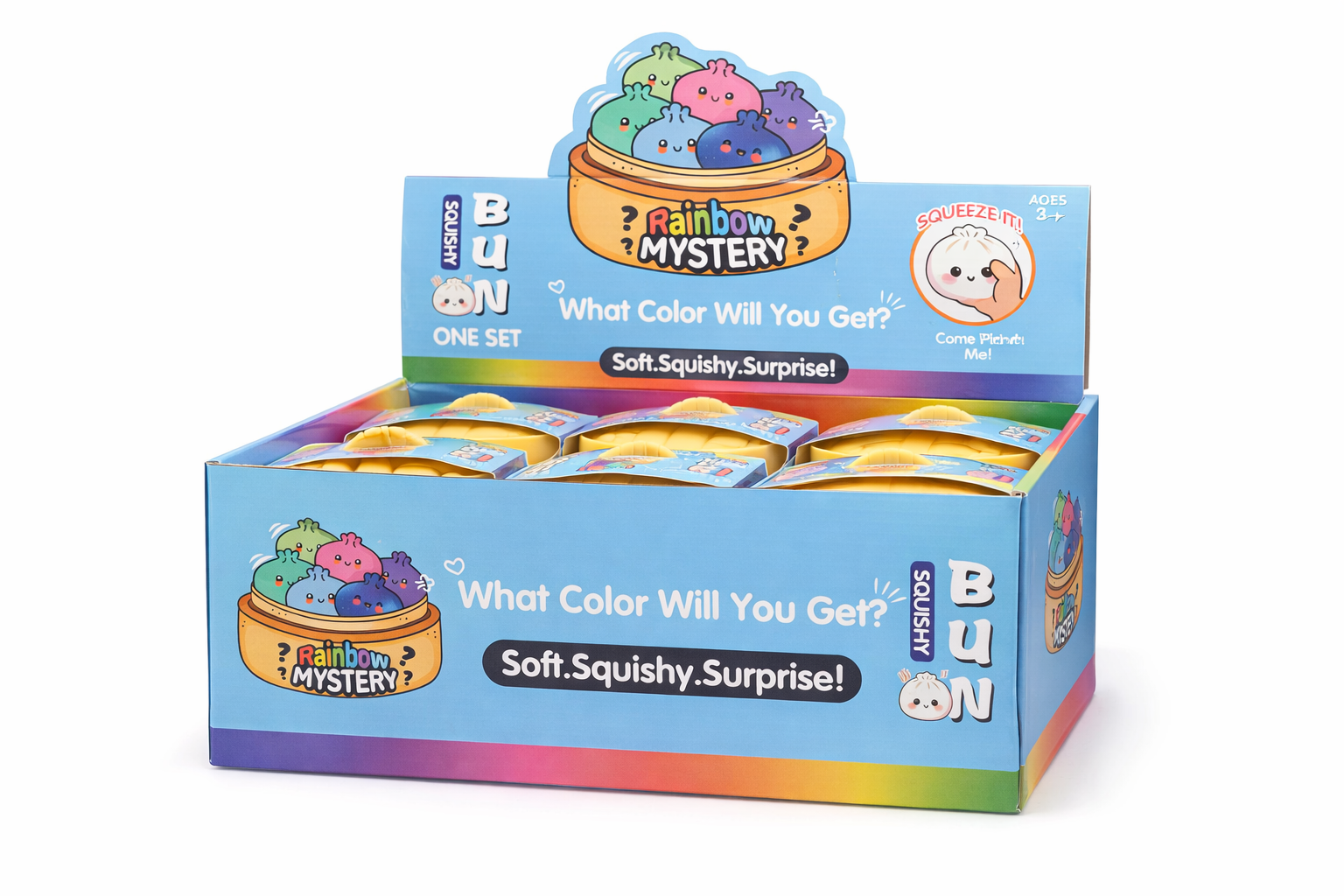 Dumpling Squishy Mystery Toy | Mystery Squishy Dumplings Set for Kids