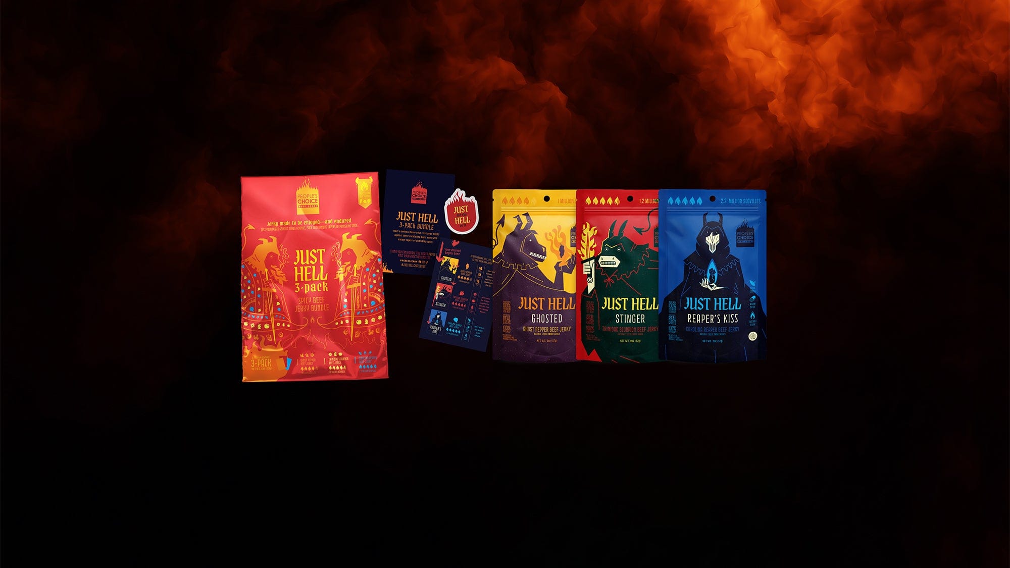 JUST HELL - SUPER SPICY JERKY 3-PACK