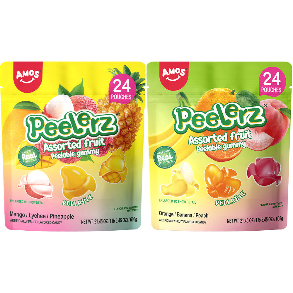 Peelerz - Peelable Gummy(New Mix Flavor - Peach+Orange+Banana)- 608g