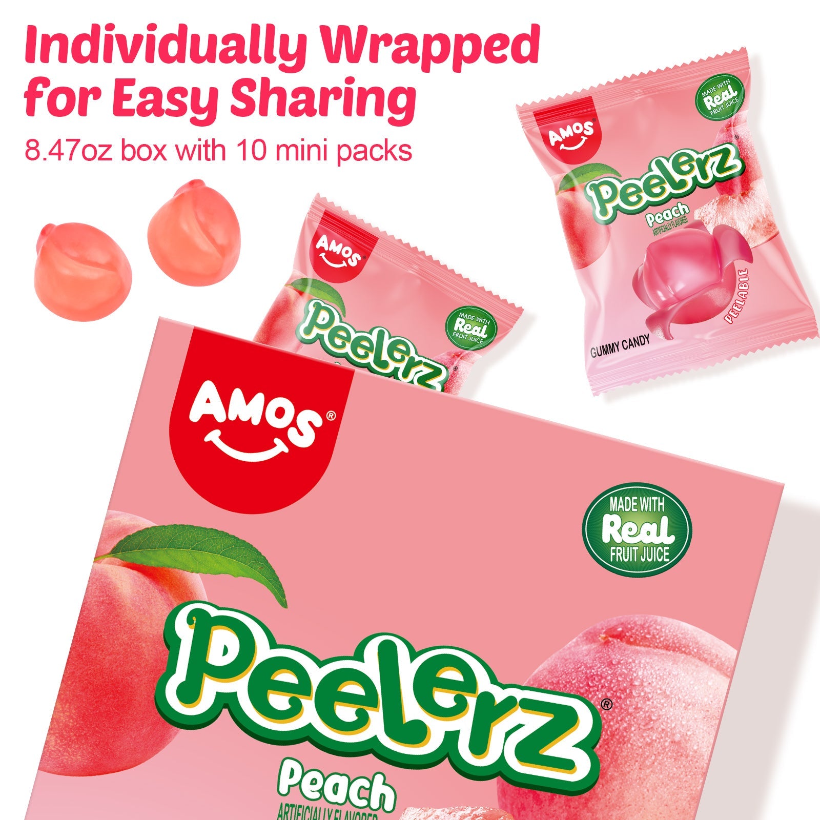 Peelerz - Peelable Gummy Peach Flavor - 240g