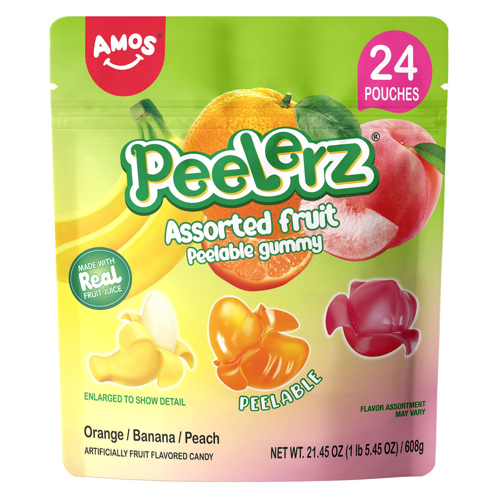 Peelerz - Peelable Gummy(New Mix Flavor - Peach+Orange+Banana)- 608g