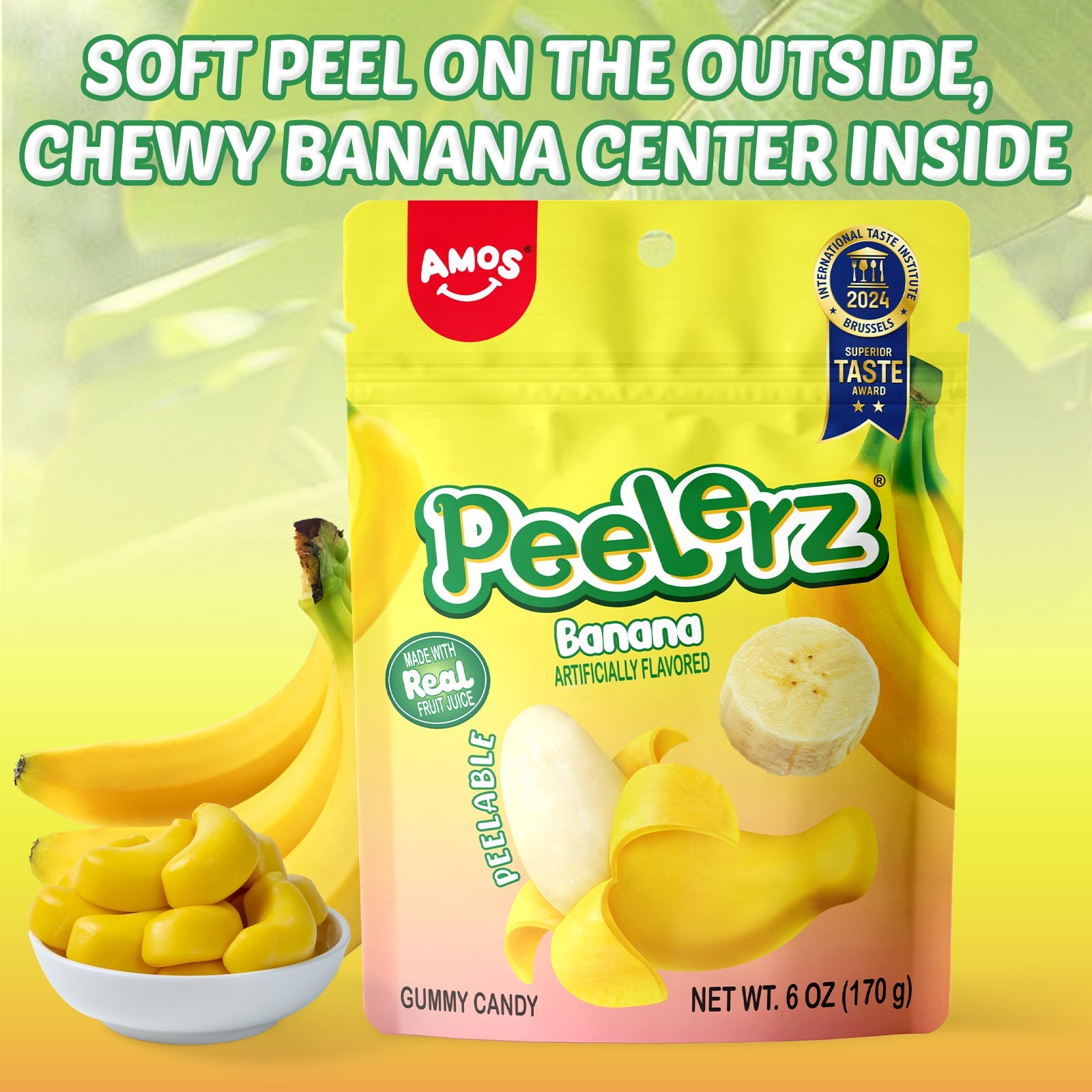 Peelerz - Peelable Gummy Banana Flavor - 6oz