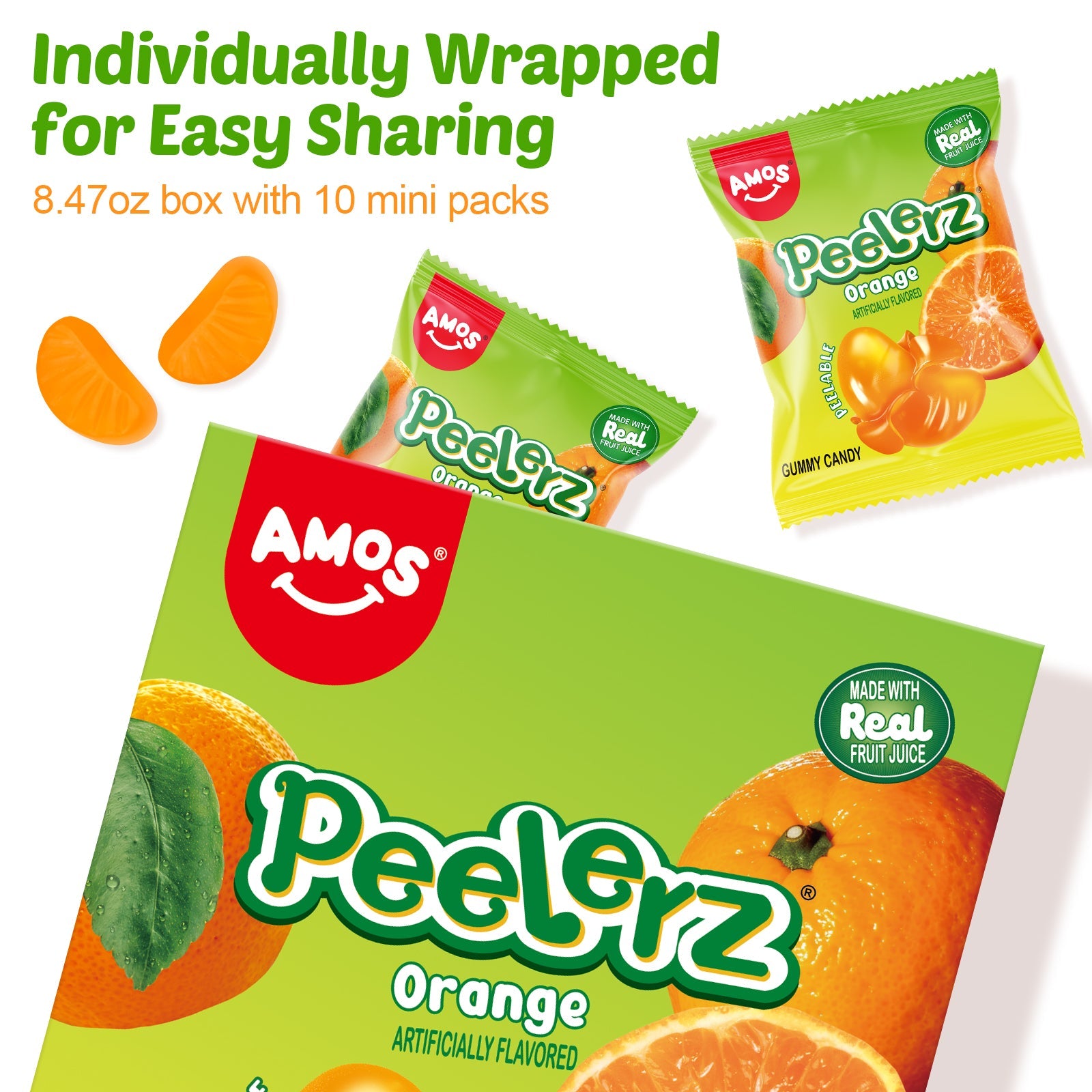 Peelerz - Peelable Gummy Orange Flavor - 240g