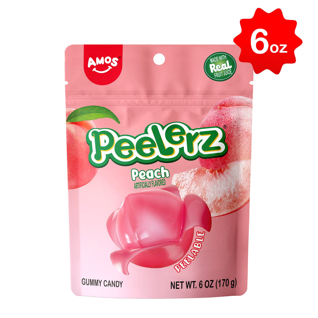 Peelerz - Peelable Gummy Peach Flavor - 6oz